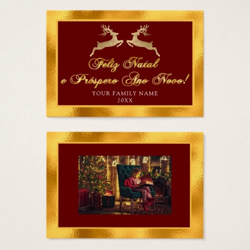 Feliz Natal Prspero Anno Nuovo Photo Gold Royal