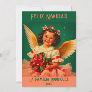 "Feliz Navidad" Angel Christmas Card