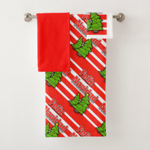 Feliz Navidad Bath Towel Set