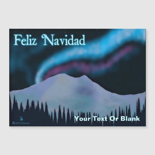 Feliz Navidad - Blue Aurora (Front)