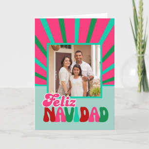 Feliz Navidad - Bright Maximalist  Holiday Card