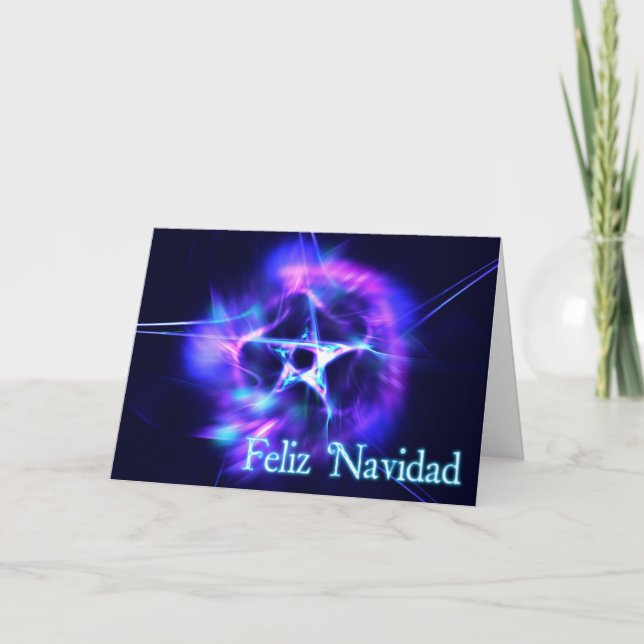 Feliz Navidad - Bright Star Holiday Card (Front)