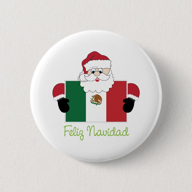 Feliz Navidad Button (Front)