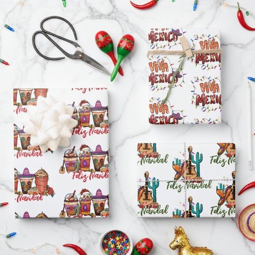 Feliz Navidad Cactus Christmas Mexico Wrapping Paper Sheets Feliz Navidad Cactus Christmas Mexico Wrapping Paper Sheets