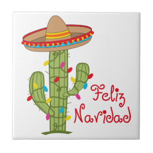 Feliz Navidad Ceramic Tile