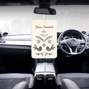 Feliz Navidad Christian verse Air Freshener, Pine Freshener