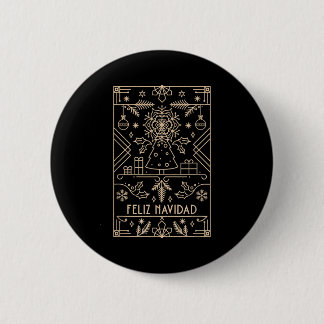 Feliz Navidad, Christmas  Button