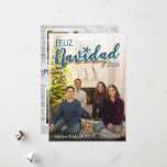 Feliz Navidad Christmas Card- Beach Holiday Card<br><div class="desc">Beautiful Beach theme Feliz Navidad Christmas Card with bilingual message on the back.</div>