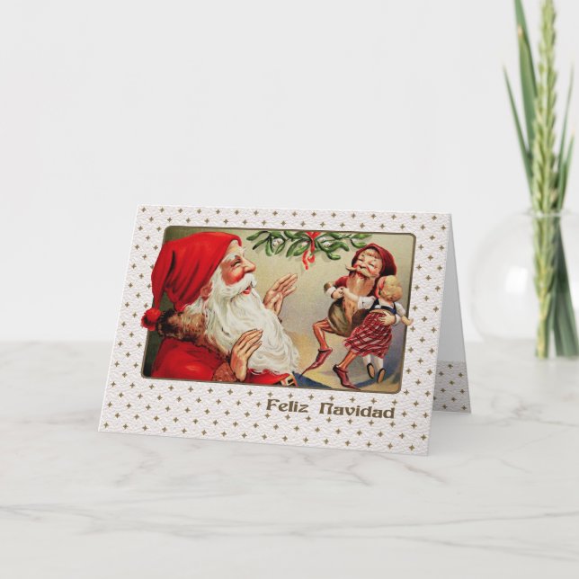Feliz Navidad. Christmas Card in Spanish (Front)
