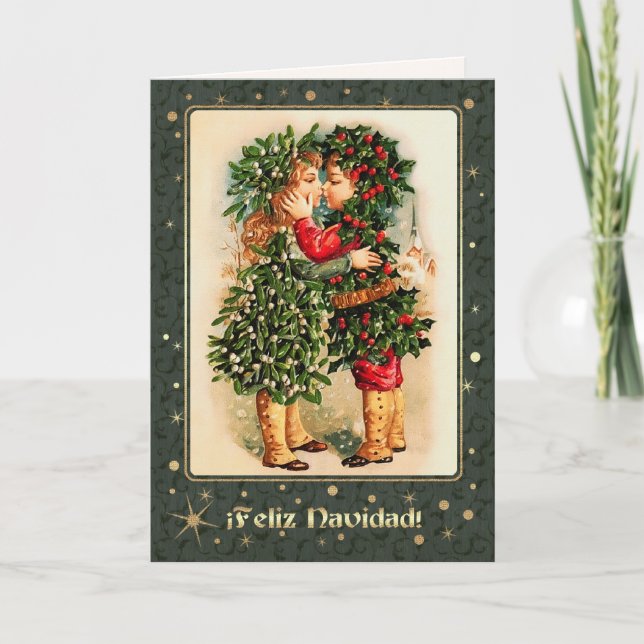 Feliz Navidad. Christmas Cards in Spanish (Front)
