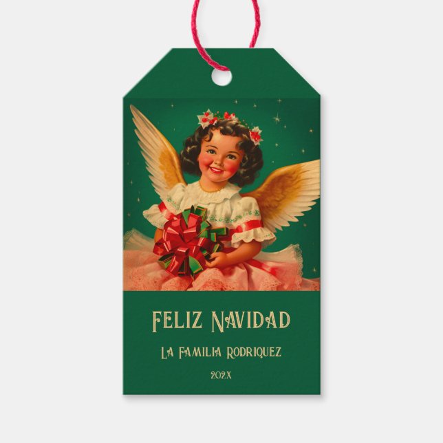 "Feliz Navidad" Christmas Gift Tags (Front)