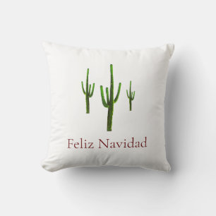 Feliz Navidad Christmas Throw Pillow