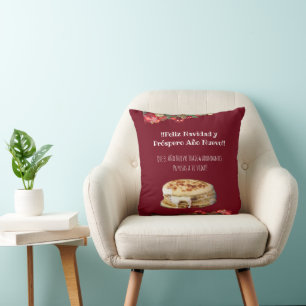 Feliz Navidad Christmas to el Comelón de Pupusas Throw Pillow