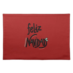 Feliz Navidad Cloth Placemat