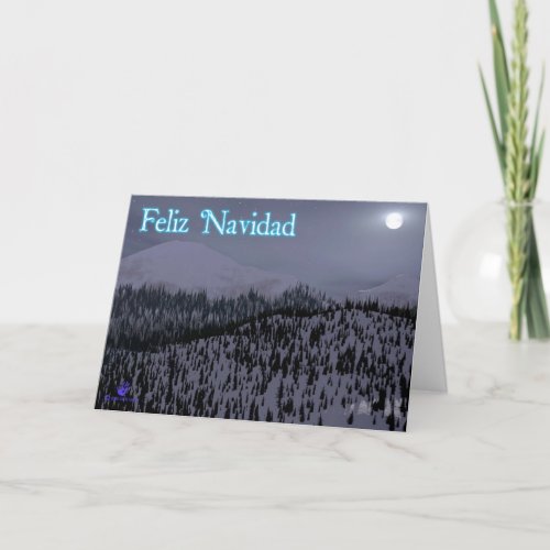 Feliz Navidad _ Cold Night In Idaho Holiday Card