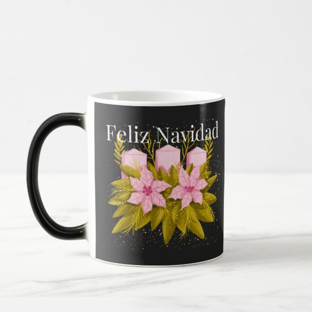FELIZ NAVIDAD COLOR MORPH MUG  (Left)