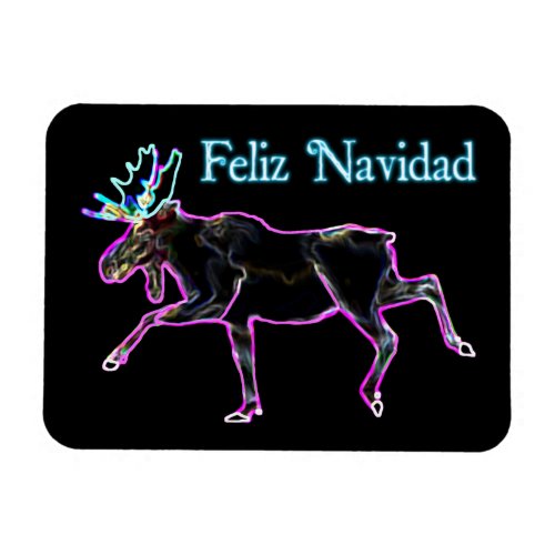 Feliz Navidad _ Electric Moose Magnet