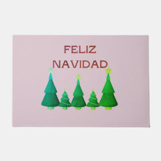 FELIZ NAVIDAD ESPANOL MERRY CHRISTMAS DOORMAT