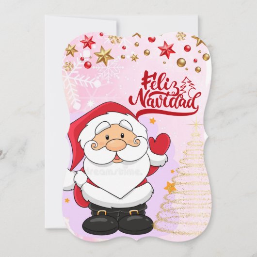 FELIZ NAVIDAD Flat Card (Front)