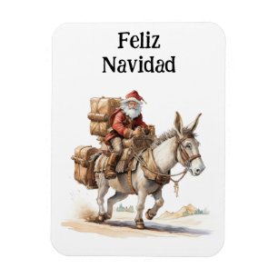 Feliz Navidad frpm this Southwest Santa Magnet