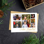 Feliz Navidad Gold 6 Photo Cards<br><div class="desc">Send your Christmas wishes in style with your Feliz Navidad Gold 6 Photo Holiday Card.</div>
