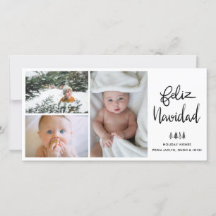 Feliz Navidad Handwritten Script Holiday Photo