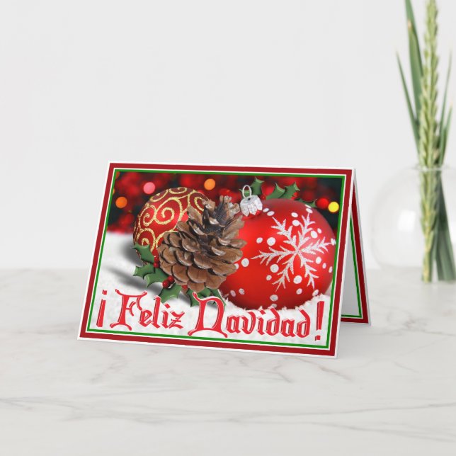Feliz Navidad Holiday Card (Front)