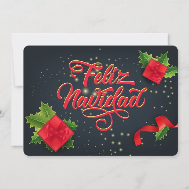 Feliz Navidad Holiday Card (Front)