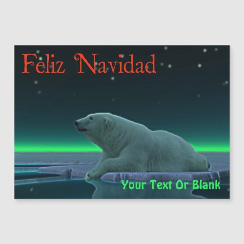 Feliz Navidad _ Ice Edge Polar Bear