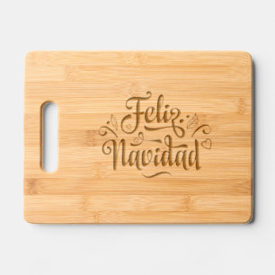 Feliz Navidad Italian Merry Christmas Kitchen  Engraved Cutting Board