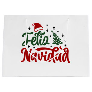 Feliz Navidad Large Gift Bag