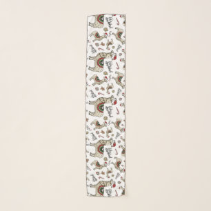 Feliz Navidad Llama Scarf