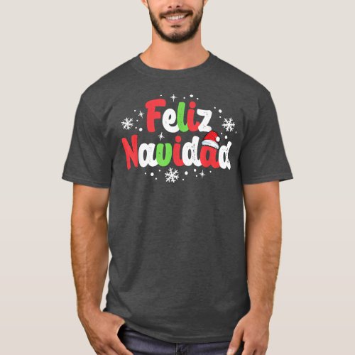 Feliz Navidad Matching Family Spanish Christmas Me T_Shirt