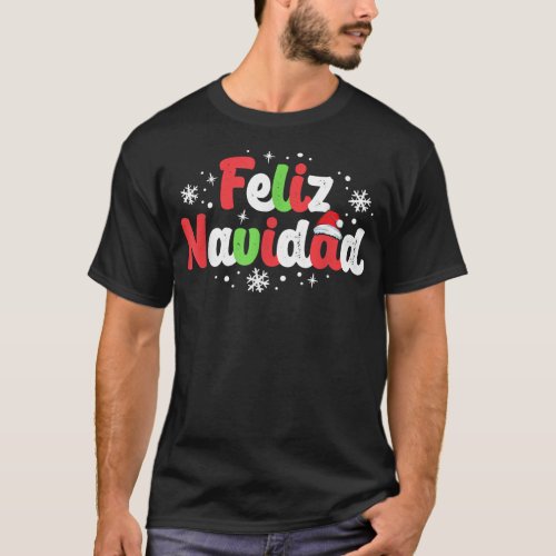 Feliz Navidad Matching Family Spanish Christmas Me T_Shirt