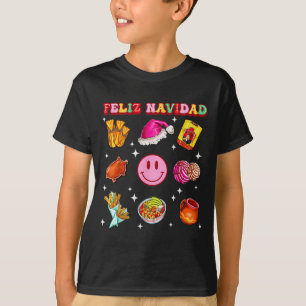 Feliz Navidad Mexican Christmas Mexico Food Men Wo T-Shirt