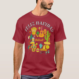 FELIZ NAVIDAD MEXICAN HERITAGE CHRISTMAS T-Shirt