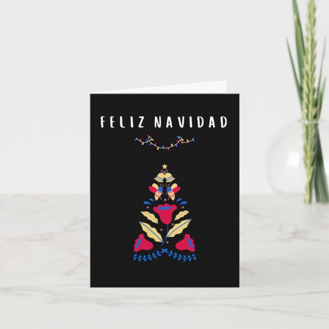 Feliz Navidad Mexican Spanish Christmas Card (Front)