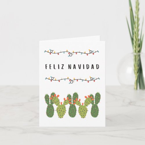 Feliz Navidad Mexican Spanish Christmas  Card