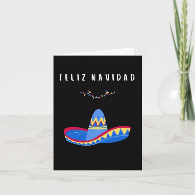 Feliz Navidad Mexican Spanish Christmas Card (Front)