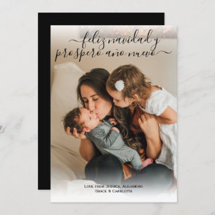 Feliz Navidad Modern Christmas Photo Card