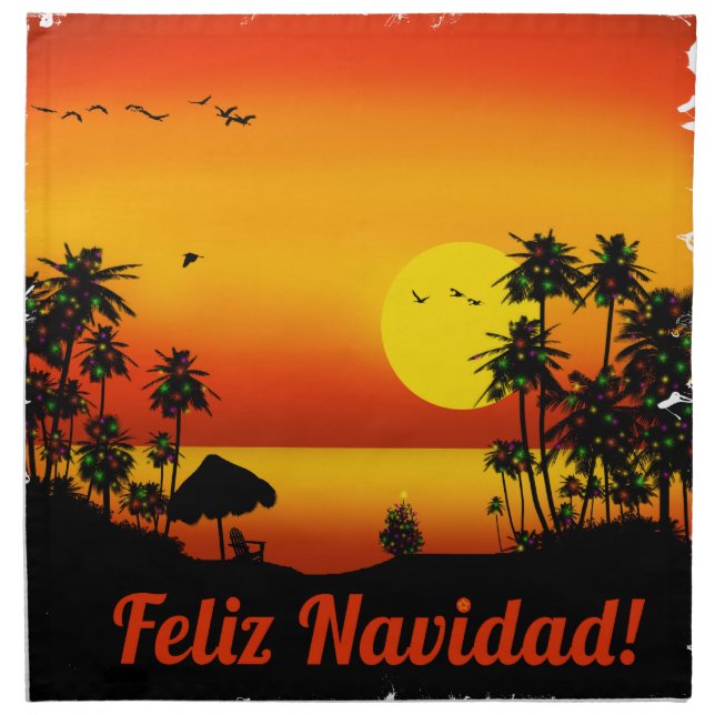 feliz Navidad Napkin (Front)