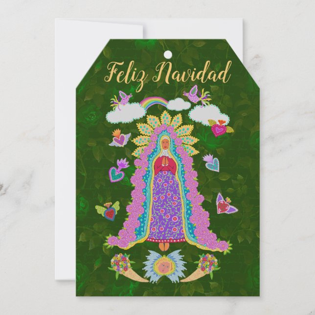 Feliz Navidad Our Lady of Guadalupe card (Front)