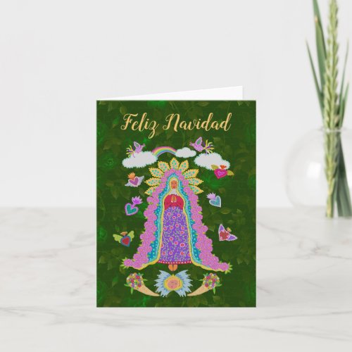 Feliz Navidad Our Lady of Guadalupe note card