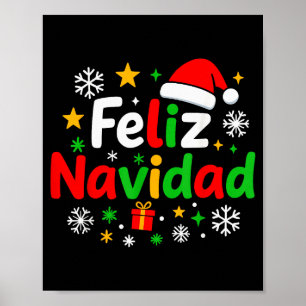 Feliz Navidad Pajamas Shirt, Cute Spanish Mexican Poster