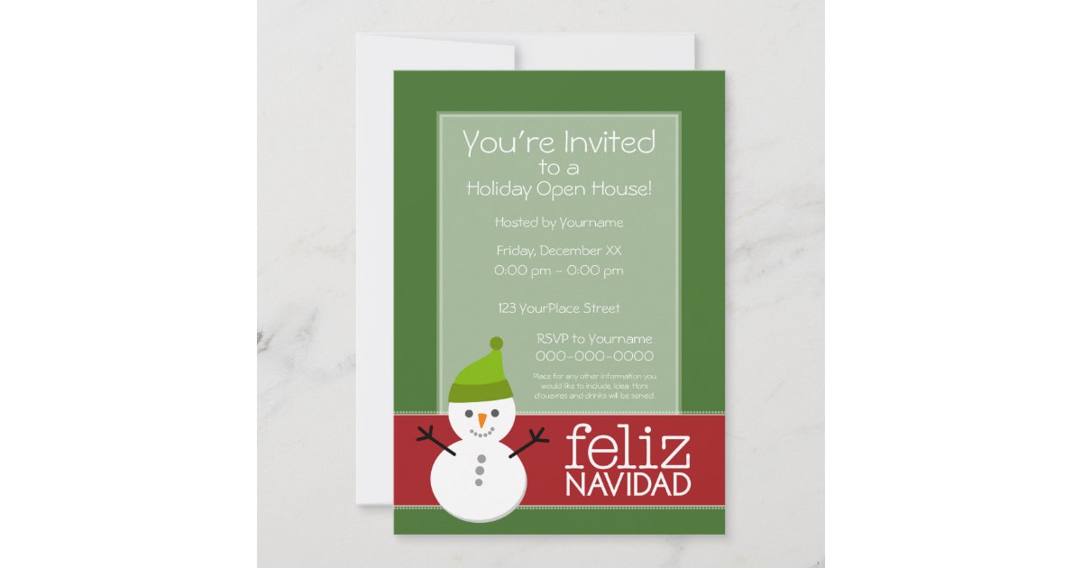 Feliz Navidad - Party Invitation | Zazzle.com