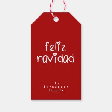 Feliz Navidad - Personalized Red Christmas