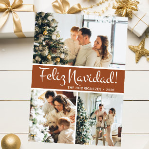 Feliz Navidad Photo Collage Holiday Card