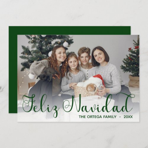 Feliz Navidad Photo Holiday Card