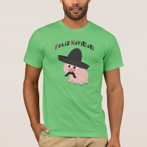 Feliz Navidad Pig T_Shirt