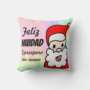 feliz navidad pillow, christmas throw pillow